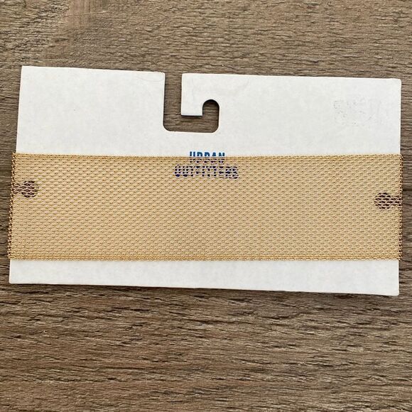 Urban Outfitters Mesh Chainmail Gold tone Thick Choker Necklace - Picture 3 of 3